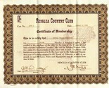 Ridglea Country Club Fort Worth Texas Certificate of Membership 1961 - $64.21