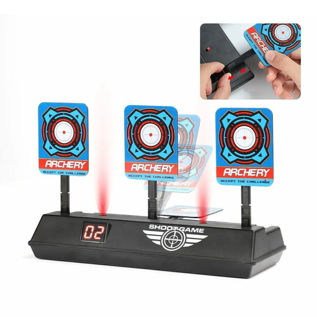Play Precision Scoring Auto Reset Electric Target For Nerf Play Outdoor Sports F - £23.53 GBP