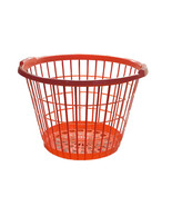 Large Slotted Plastic Laundry Pink Basket 12x17.5-in. - £13.62 GBP