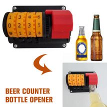 Creative Counter Bottle Opener Wall Mounted Beer Can Opener with Precise Numbers - £16.77 GBP