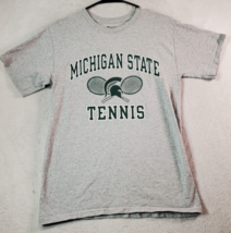 Michigan State Spartans Champion Shirt Unisex Small Gray Short Sleeve Fo... - £8.19 GBP