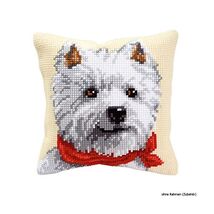 Vervaco West Highland Terrier Cross Stitch Cushion, Multi-Colour  - $66.00