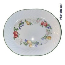 12” Oval Platter Corelle Corning Chutney Fruit Floral Tray Serving Plate - $12.84