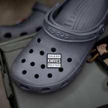 Sharp Knives Matter Croc Charm - $1.98