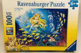 Ravensburger Jigsaw Puzzle Mermaid and Fish 19 X 14 Complete 100 Piece - $10.36