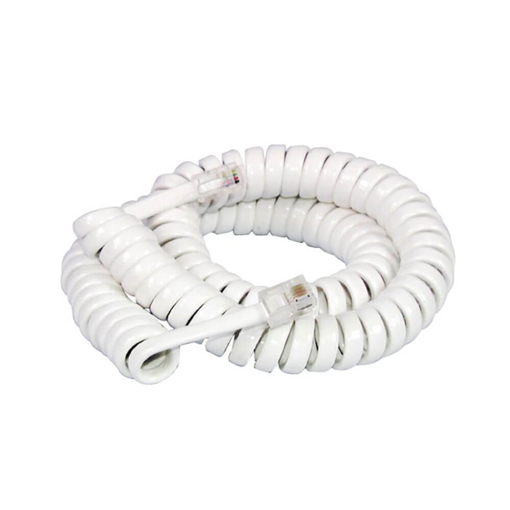 Datatech RJ11 4 Position 4 Conductor Plug to Plug Curly Cord 2m - $39.85