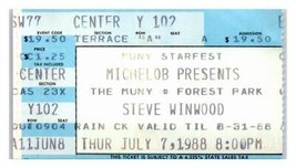 Steve Winwood Concerto Ticket Stub Luglio 7 1988 St.Louis Missouri - £37.05 GBP