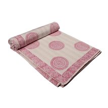 Traditional Jaipur Indian Bedspread Indian Blanket Queen Kantha Quilt Hand Block - £55.94 GBP
