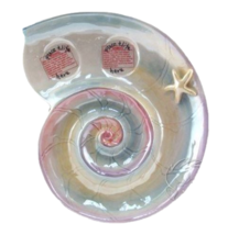 Blue Sky Clayworks Nautilus Shell Plate Candle Holder 9.25&quot; L - £20.69 GBP
