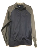 Nordictrack Mens Blue Gray Full Zipper Warm Up Jacket Size Medium - £15.61 GBP