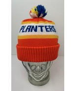 Vintage Retro Pom Hat Planters Peanuts Multi Color Red Orange Excellent - $553.15 MXN