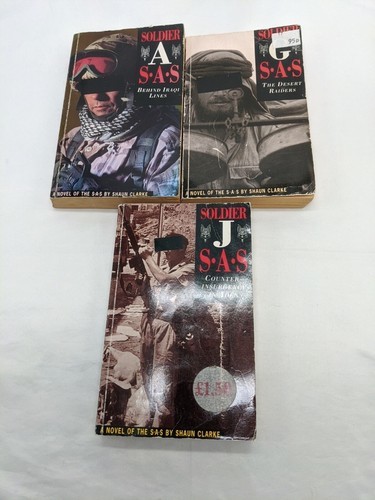 Lot Of (3) Soldier S.A.S Shaun Clarke Novels A G J - $12.47