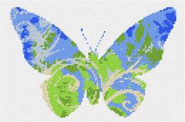 Pepita Needlepoint kit: Butterfly Swirls Planet Earth, 10&quot; x 7&quot; - £40.06 GBP+