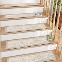 Soft Cuttable Non-Slip Stair Treads 8"x30" - Easy Install Safety for Pet... - $132.61