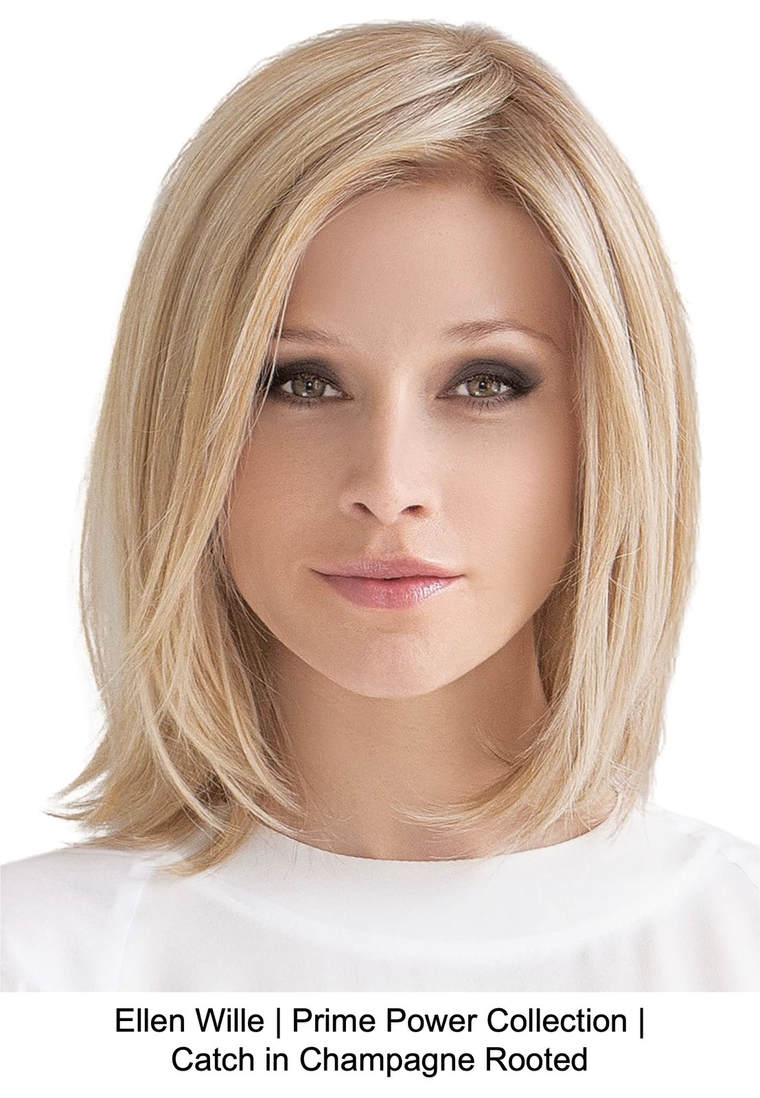 CATCH Lace Front Mono Part Human Hair/Heat Friendly Synthetic Blend Wig by Ellen Item image 7