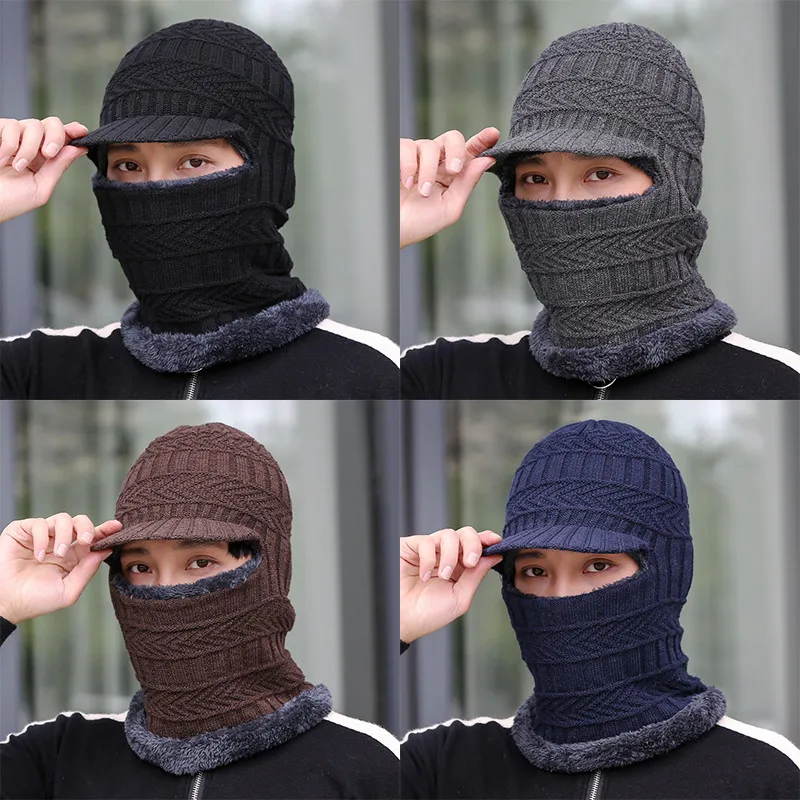 Sporting New Balaclava Winter Women Men&#39;s Skullies Wool Knitted Balaclava Cap Ni - £24.74 GBP