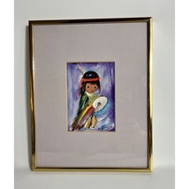 Vintage Ted De Grazia Drummer Boy Print Professionally Matted And Framed - £47.47 GBP