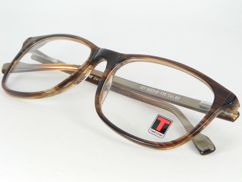 TIMEZONE ISY Col 60 BROWN STRIPED /TORTOISE EYEGLASSES GLASSES FRAME 52-16-135mm Item image 3