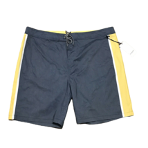 Goodfellow NWT Men&#39;s Board Shorts Swimsuit ~ Sz 40 ~ Gray,Yellow,White - £10.53 GBP