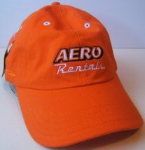 Aero Rentals Hat Orange Strapback Baseball Cap w/ Tag - $13.89