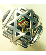 Artisan Made 10K gold  Lion of Judah Star of David  sterling silver ring... - $331.05 CAD