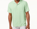 Tommy Bahama Men&#39;s Weekend Tropics Silk Shirt in Caribbean Mist Green-Small - $55.97