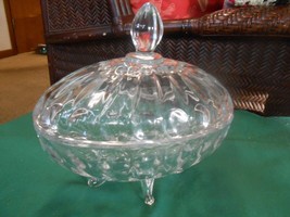 Beautiful Crystal 3 Legged CANDY NUT DISH - £12.10 GBP