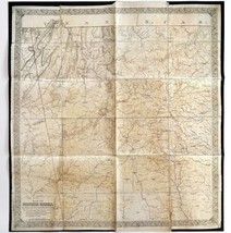 Map Northern Georgia Civil War Reproduction 2004 19 x 18&quot; Military Histo... - £23.58 GBP