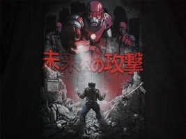 TeeFury Wolverine MEDIUM &quot;Attack On the Future&quot; Wolverine Japanese Mash ... - £10.36 GBP