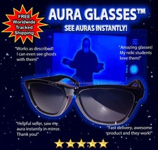 AURA GLASSES dicyanin style see auras emf evp spirit hunting ghost wicca psychic - £40.19 GBP