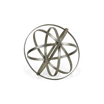 10&quot; Speckled Gray Metal Orb Decorative Sculpture - $1,248.08 MXN