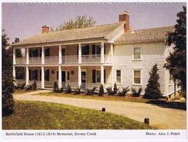 Postcard Battlefield House 1812-1814 Stoney Creek Hamilton Ontario - $2.96