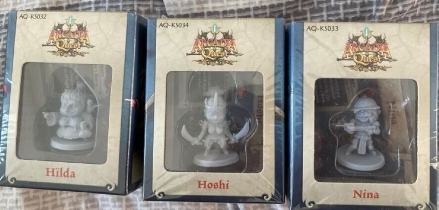 ARCADIA QUEST Inferno HOSHI NINA HILDA Kickstarter Exclusive Promo Figur... - $55.00