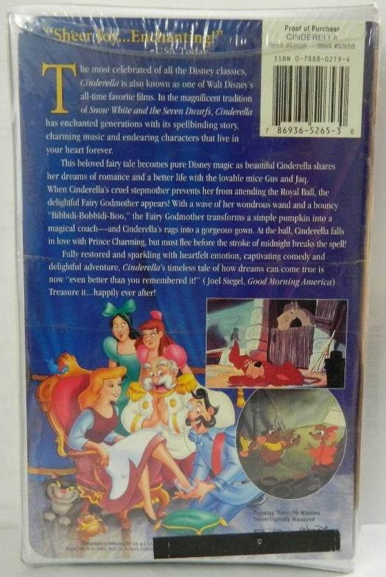 CINDERELLA 2 WALT DISNEY 2002 VHS CLASSIC BRAND NEW Clamshell Case ...