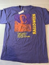 John Carpenter’s Halloween Movie NWT Purple Shirt Horror Large Good Scar... - £8.36 GBP