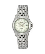 Seiko Women&#39;s Mother of Pearl Dial Stainless Steel Diamond Watch SXDC11 - £139.35 GBP
