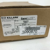 (5) Hubbell Killark TB27 3/4&quot; Mall Iron Conduit Body Type TB - Lot of 5 - £47.12 GBP