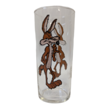 Vintage 1973 &#39;wile E. Coyote&#39; Looney Toons Pepsi Glass Cup, White Lettering - £12.09 GBP