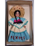 Vintage Muneca Tipica Mexican Souvenir Doll Never Removed From Original Box - $8.21 CAD