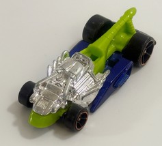 Hot Wheels Draggin&#39; Tail Blue Die-cast Toy Car 1:64 Green Silver No Top ... - $46.04 MXN