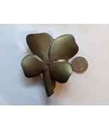 Vintage Shamrock Lucky Four Leaf Clover Brass Metal Door Knocker 4 x 5 I... - $620.76 MXN