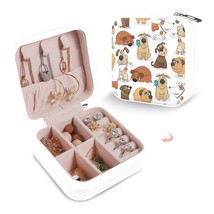 Leather Travel Jewelry Storage Box - Portable Jewelry Organizer - Besties - £12.22 GBP