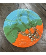 Vintage Domiziani Lava Glaze Plate Charger Italy Art Pottery - $270.79 CAD