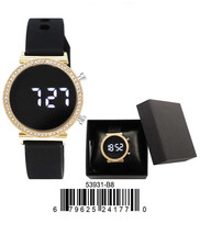 5393-B8-Boxed Montres Carlo LED Silicon Band Watch - £31.58 GBP