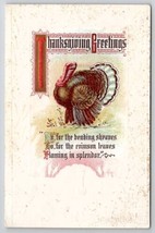 Thanksgiving Greetings Poem Postcard J26 - $4.95