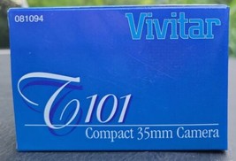 Vintage Vivitar T101 Compact Plastic 35mm Film Camera in Original Box NIP - £7.11 GBP