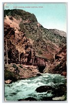 First Railroad Bridge Ogden Canyon Utah UT DB Postcard T20 - £1.51 GBP