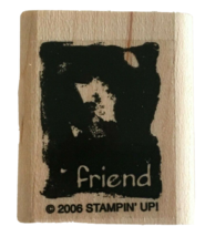 Stampin Up Friend Rubber Mounted Stamp Friendship Crafts Art Looks Like ... - £3.89 GBP
