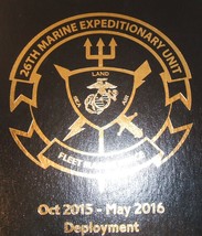 USMC US Marine Corps 26th Marine Expdy Unit FMF 2015-2016 deployment mem... - $15.00