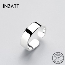 INZATT High Quality Real 925 Sterling Silver Ring Minimalist Style For Charm Wom - £14.24 GBP